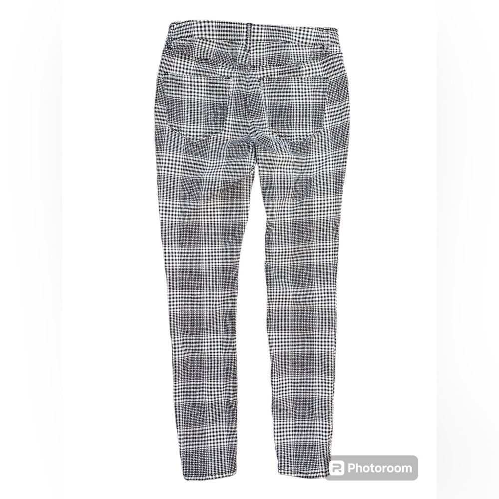 Refuge Women’s Stretch Skinny Black & White Plaid Jeans Pants Size 2 - Picture 2 of 11